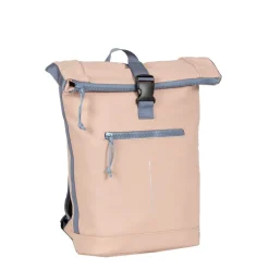 New Rebels ® Tim - Rolltop - Rucksack - Wasserfest - Soft Rosa/Lila