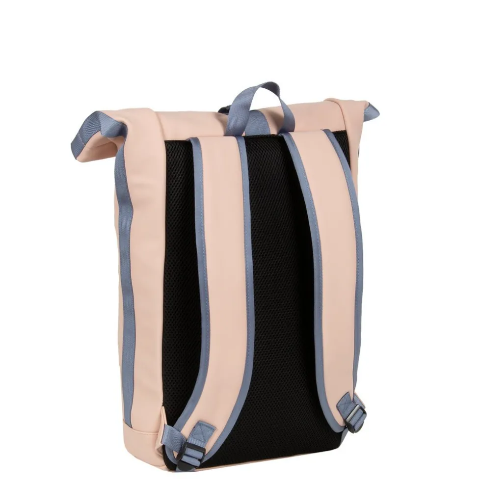 New Rebels ® Tim - Rolltop - Rucksack - Wasserfest - Soft Rosa/Lila