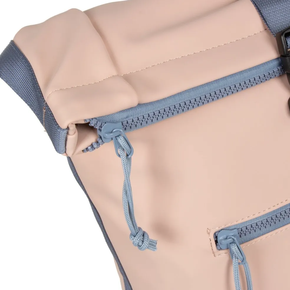 New Rebels ® Tim - Rolltop - Rucksack - Wasserfest - Soft Rosa/Lila