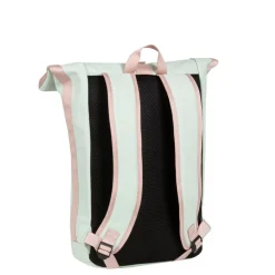 New Rebels ® Tim - Rolltop - Rucksack - Wasserfest - Mint/Soft Rosa