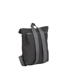 New Rebels ® Tim Rolltop Rucksack Klein Schwarz/Grau