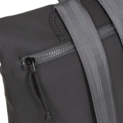 New Rebels ® Tim Rolltop Rucksack Klein Schwarz/Grau