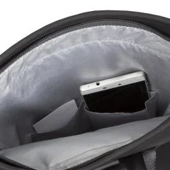 New Rebels ® Tim Rolltop Rucksack Klein Schwarz/Grau