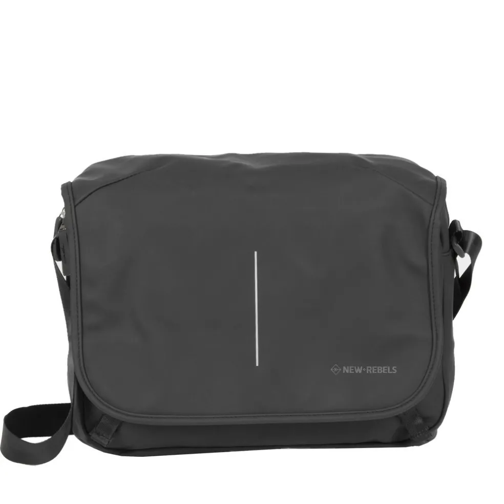 New Rebels ® William - Umhängetasche - Schwarz 10L - Wasserabweisend