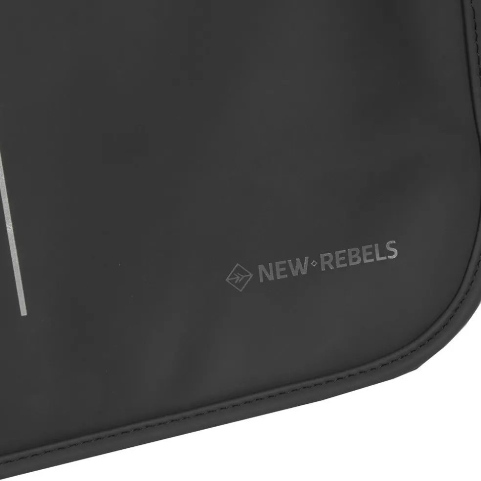New Rebels ® William - Umhängetasche - Schwarz 10L - Wasserabweisend