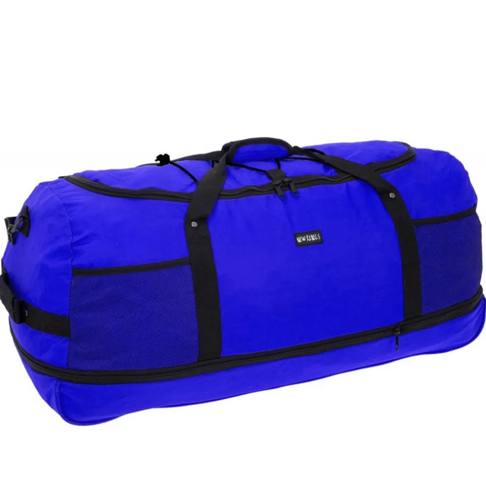 New Rebels Airmont Newark Cobalt 110L Rollbarer Trolley Reisetasche Wasserabweisend