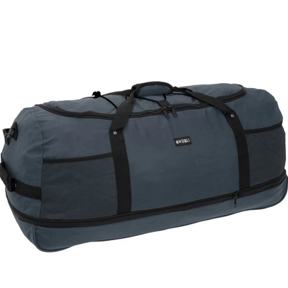 New Rebels Airmont Newark Navy 110L Rollbarer Trolley Reisetasche Wasserabweisend