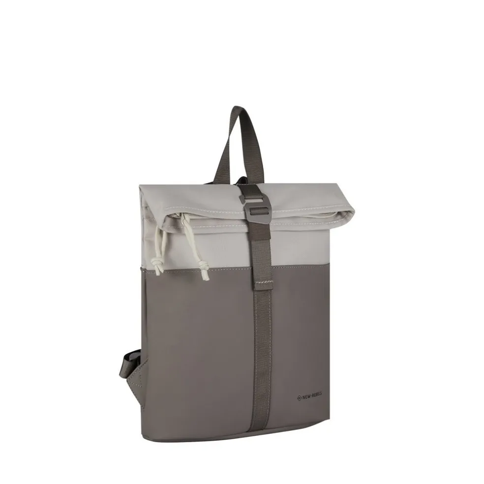New Rebels Backham Los Angeles Taupe 7L Rolltop Rugzak Waterafstotend