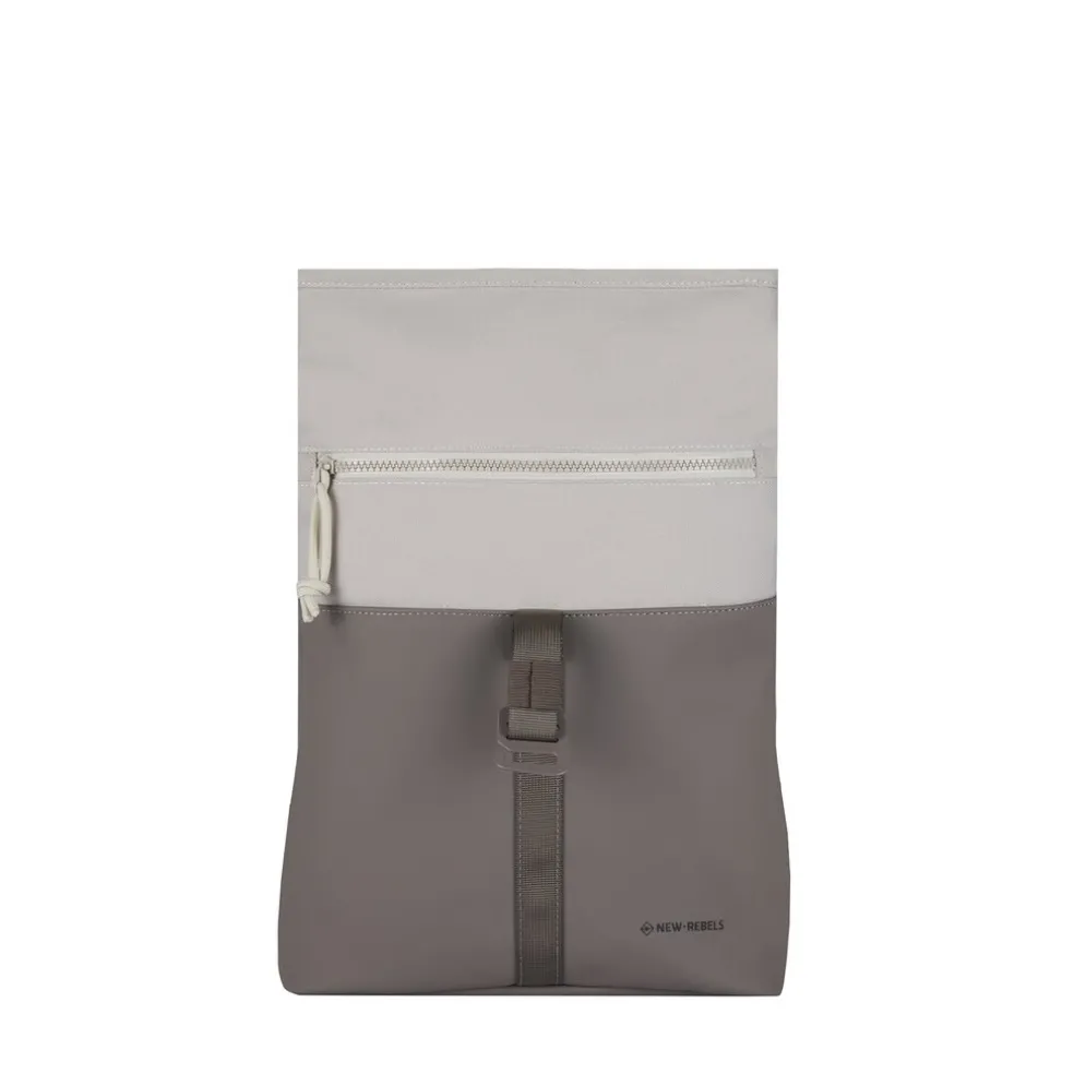 New Rebels Backham Los Angeles Taupe 7L Rolltop Rugzak Waterafstotend