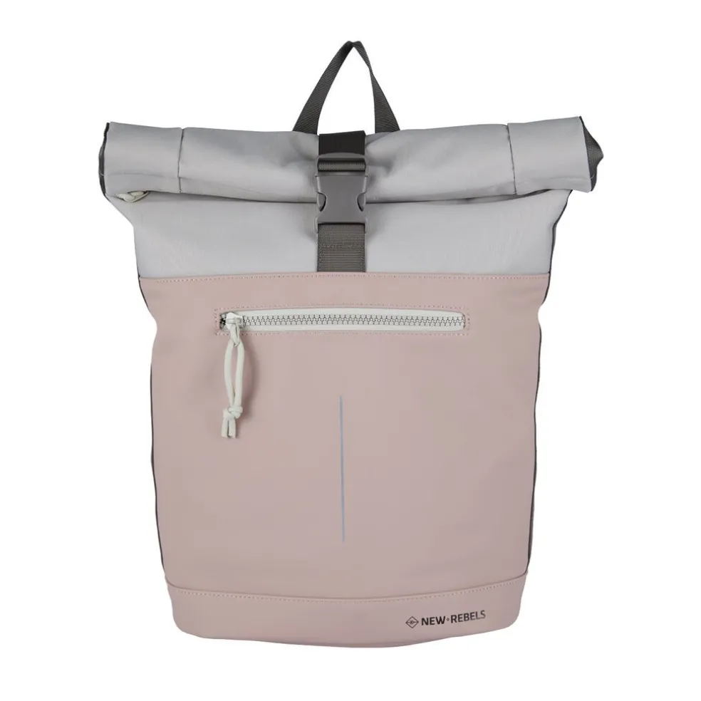 New Rebels Backham New York Altrosa 21L Rolltop Wasserabweisend Laptop 15.6"
