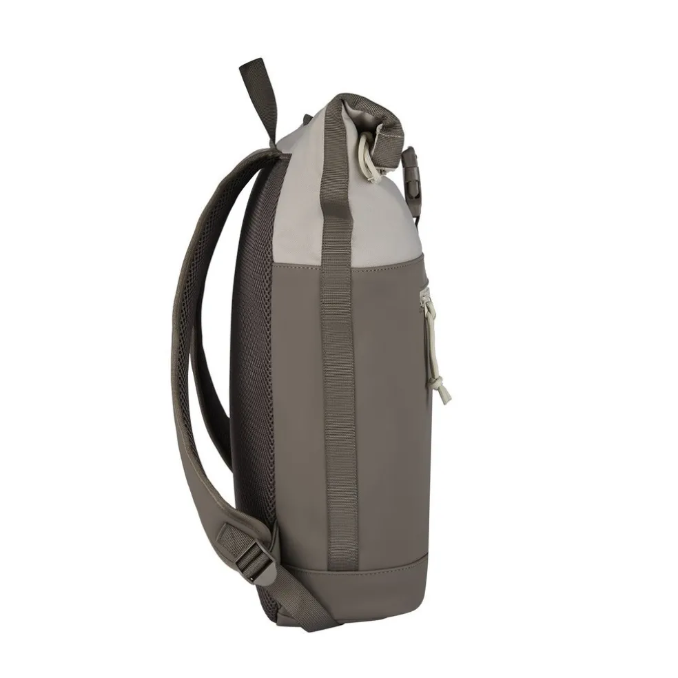 New Rebels Backham New York Taupe 21L Rolltop Wasserabweisend Laptop 15.6"