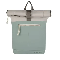 New Rebels Backham New York Salie Grün 21L Rolltop Wasserabweisend Laptop 15.6