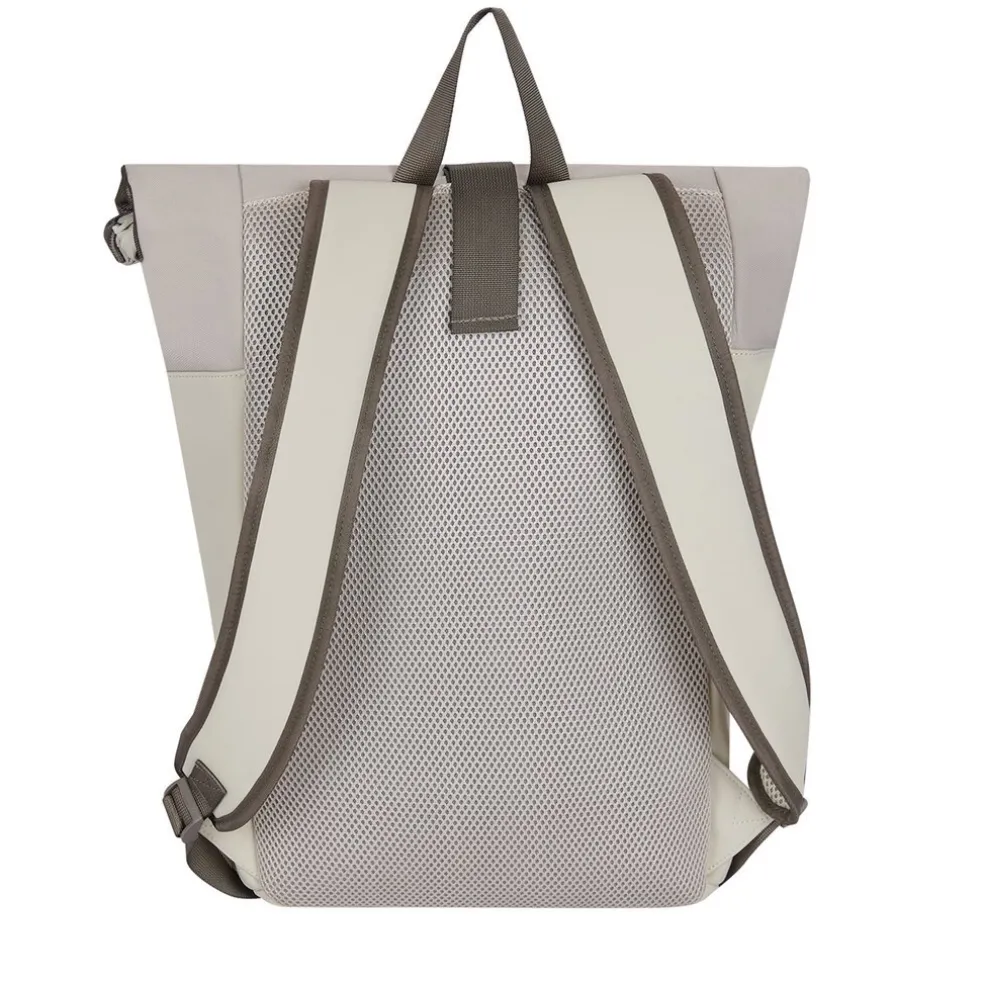 New Rebels Backham New York Beige 21L Rolltop Wasserabweisend Laptop 15.6"