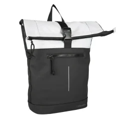 New Rebels Backham New York Schwarz Reflexion 21L Rolltop Wasserabweisend Laptop 15.6"