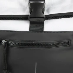 New Rebels Backham New York Schwarz Reflexion 21L Rolltop Wasserabweisend Laptop 15.6