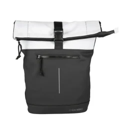 New Rebels Backham New York Schwarz Reflexion 21L Rolltop Wasserabweisend Laptop 15.6