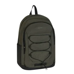 New Rebels Barto Waltham Dunkelgrün 25L Rucksack Wasserabweisend Laptop 15.6" Pullzippers