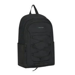 New Rebels Barto Waltham Schwarz 25L Rucksack Wasserabweisend Laptop 15.6"