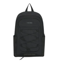 New Rebels Barto Waltham Schwarz 25L Rucksack Wasserabweisend Laptop 15.6
