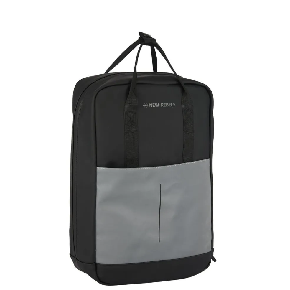 New Rebels Bowie Cape Coral Schwarz 14L Rucksack Reflektion Wasserabweisend Laptop 13"