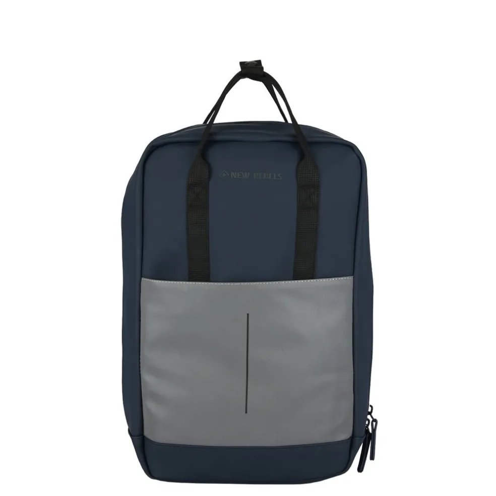 New Rebels Bowie Cape Coral Marineblau 14L Rucksack Reflektion Wasserabweisend Laptop 13"
