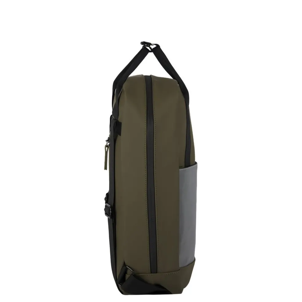 New Rebels Bowie Cape Coral Olive Grün  15L Rucksack Reflektion Wasserabweisend Laptop 13.3