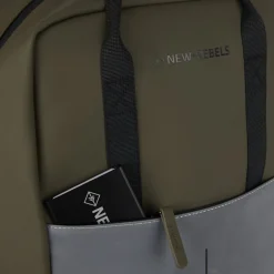 New Rebels Bowie Cape Coral Olive Grün  15L Rucksack Reflektion Wasserabweisend Laptop 13.3