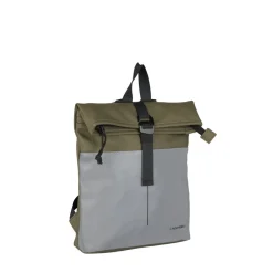 New Rebels Bowie Los Angeles Olivgrün 9L Rucksack Rolltop Reflektion Wasserabweisend