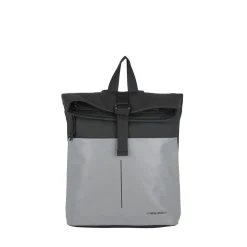 New Rebels Bowie Los Angeles Schwarz 9L Rucksack Rolltop Reflektion Wasserabweisend