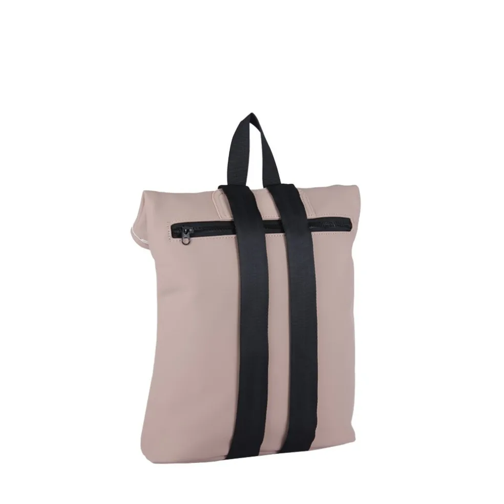 New Rebels Bowie Los Angeles Altrosa 9L Rucksack Rolltop Reflektion Wasserabweisend