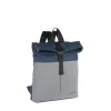 New Rebels Bowie Los Angeles Marineblau 9L Rucksack Rolltop Reflektion Wasserabweisend