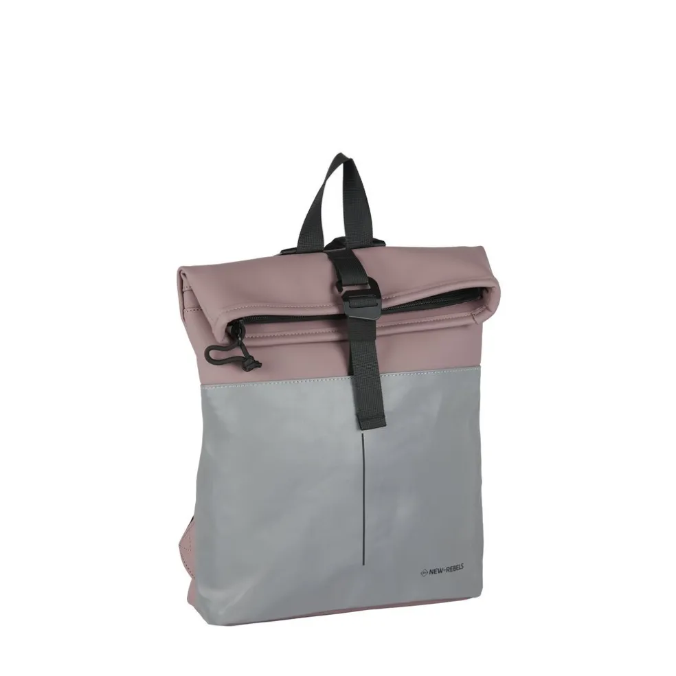 New Rebels Bowie Los Angeles Altlila 9L Rucksack Rolltop Reflektion Wasserabweisend