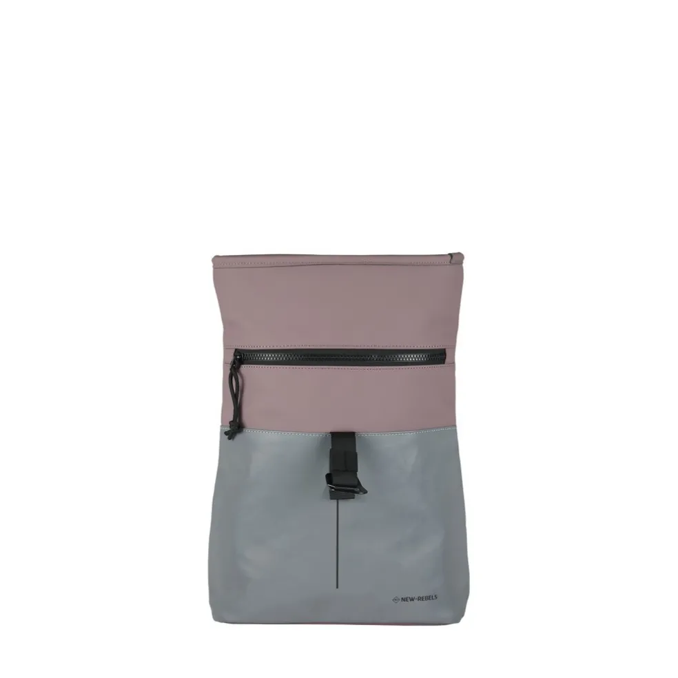 New Rebels Bowie Los Angeles Altlila 9L Rucksack Rolltop Reflektion Wasserabweisend