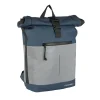 New Rebels Bowie New York Marineblau 21L Rucksack Rolltop Reflektion Wasserabweisend Laptop 15.6"