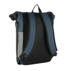 New Rebels Bowie New York Marineblau 21L Rucksack Rolltop Reflektion Wasserabweisend Laptop 15.6"