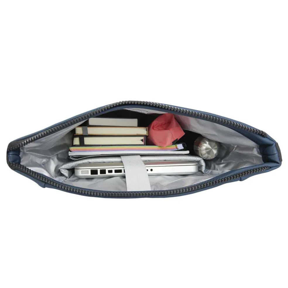 New Rebels Bowie New York Marineblau 21L Rucksack Rolltop Reflektion Wasserabweisend Laptop 15.6"