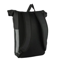 New Rebels Bowie New York Schwarz 21L Rucksack Rolltop Reflektion Wasserabweisend Laptop 15.6"