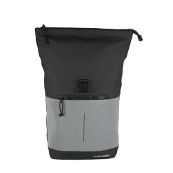 New Rebels Bowie New York Schwarz 21L Rucksack Rolltop Reflektion Wasserabweisend Laptop 15.6