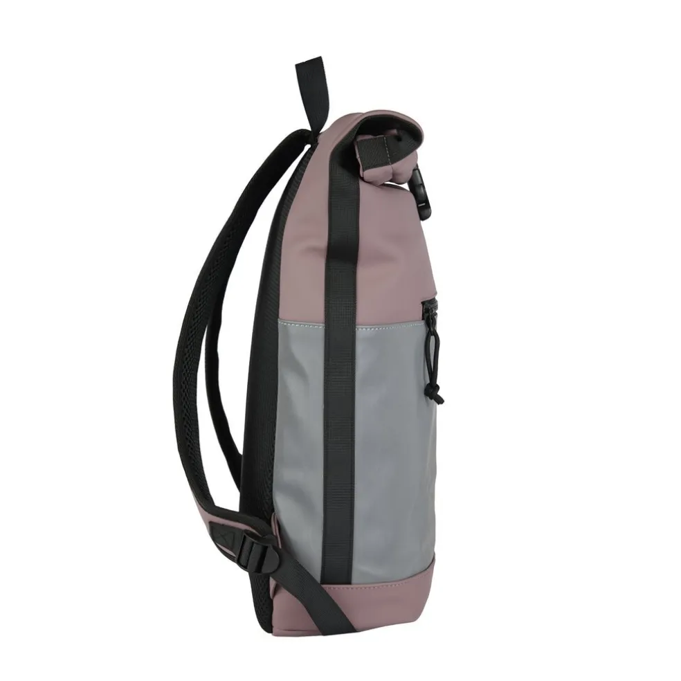 New Rebels Bowie New York Altlila 21L Rucksack Rolltop Reflektion Wasserabweisend Laptop 15.6"