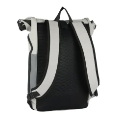 New Rebels Bowie New York Hellgrau 21L Rucksack Rolltop Reflektion Wasserabweisend Laptop 15.6"