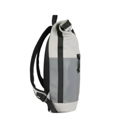 New Rebels Bowie New York Hellgrau 21L Rucksack Rolltop Reflektion Wasserabweisend Laptop 15.6