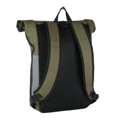 New Rebels Bowie New York Olivgrün 21L Rucksack Rolltop Reflektion Wasserabweisend Laptop 15.6"