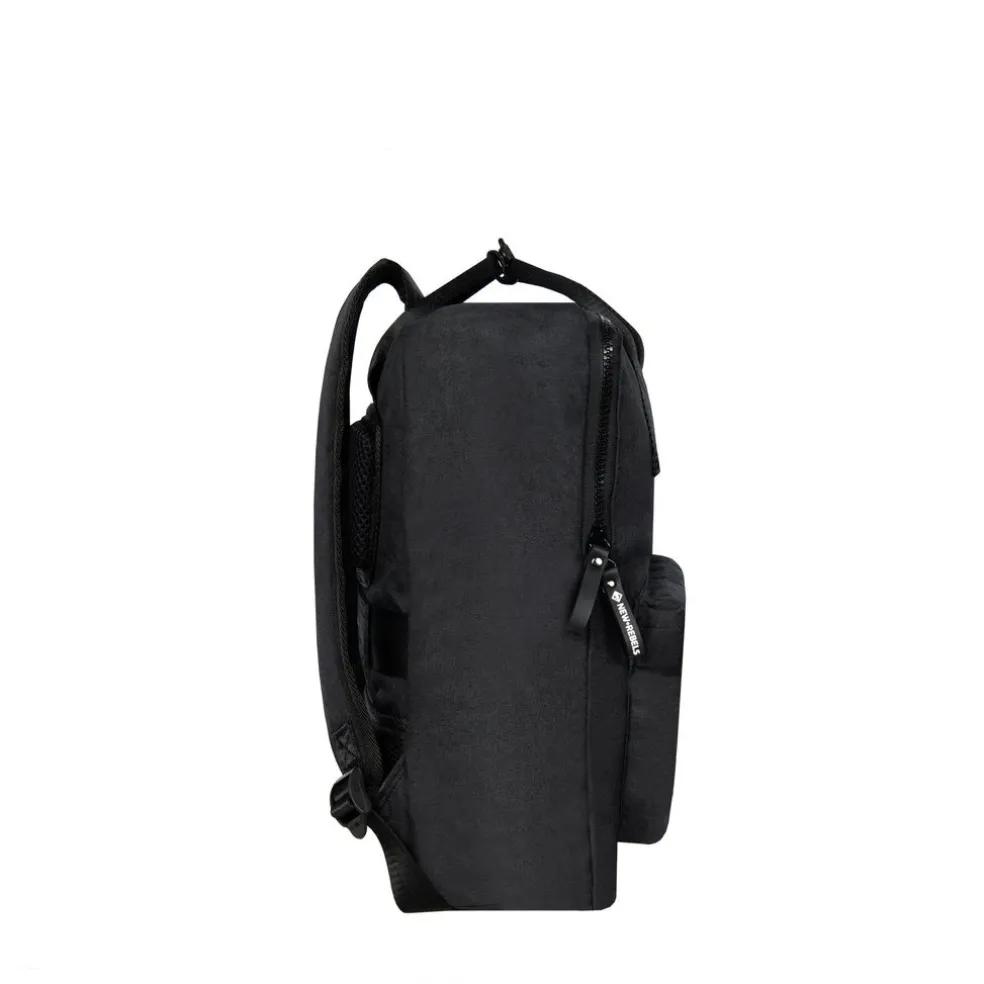 New Rebels Boyan Chicago Schwarz 9L Rucksack Recyceltes Nylon