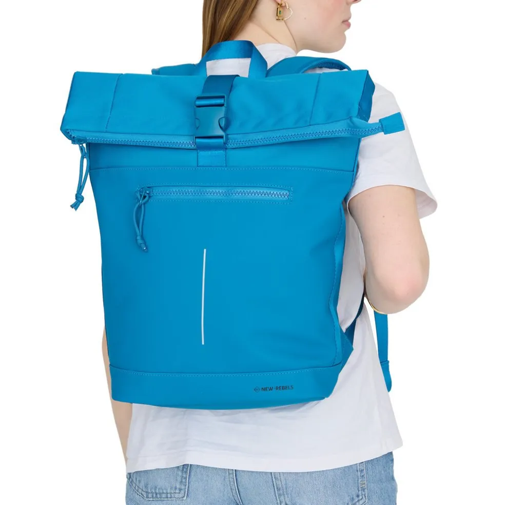 New Rebels Bruce - New York Rolltop Backpack 16L Turquoise