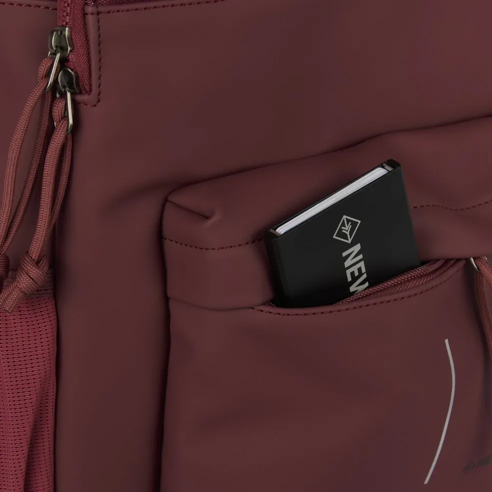 New Rebels Bruce Chicago Burgundy 17L Rucksack Wasserabweisend Laptop 14"