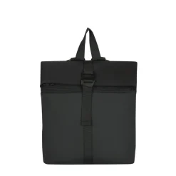 New Rebels Bruce Los Angeles Schwarz 7L Rolltop Rucksack Wasserabweisend