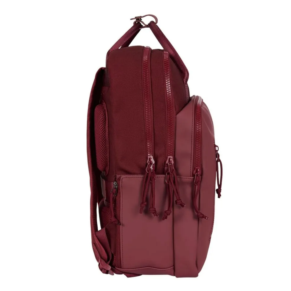 New Rebels Bruce Milwaukee Burgundy 18L Rucksack Wasserabweisend Laptop 15.6"