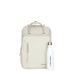 New Rebels Bruce Milwaukee Beige 18L Rucksack Wasserabweisend Laptop 15.6