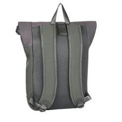 New Rebels Bruce New York Anthrazit 21L Rolltop Rucksack Wasserabweisend Laptop 15.6"