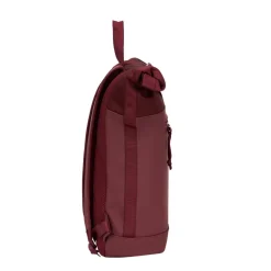 New Rebels Bruce New York Burgundy 21L Rolltop Rucksack Wasserabweisend Laptop 15.6"